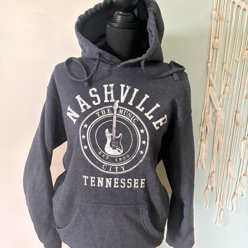 Nashville Tennessee Gray Knitwear hoodie Medium